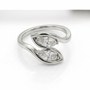 Marquise Cut Toi -Et- Moi Lab Grown Diamond  18K Gold Ring