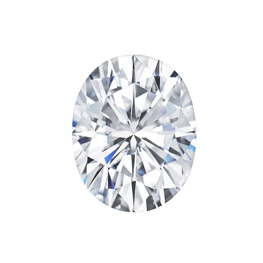 Oval Cut Certified Moissanite Diamond D VVS1