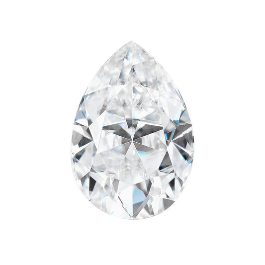 Pear Cut Certified Moissanite Diamond D VVS1