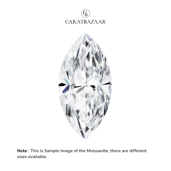 Marquise Cut Certified Moissanite Diamond D VVS1