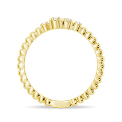 Round Cut Moissanite Diamond Wedding Band Sterling Silver Ring