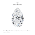 Pear Cut Certified Moissanite Diamond D VVS1