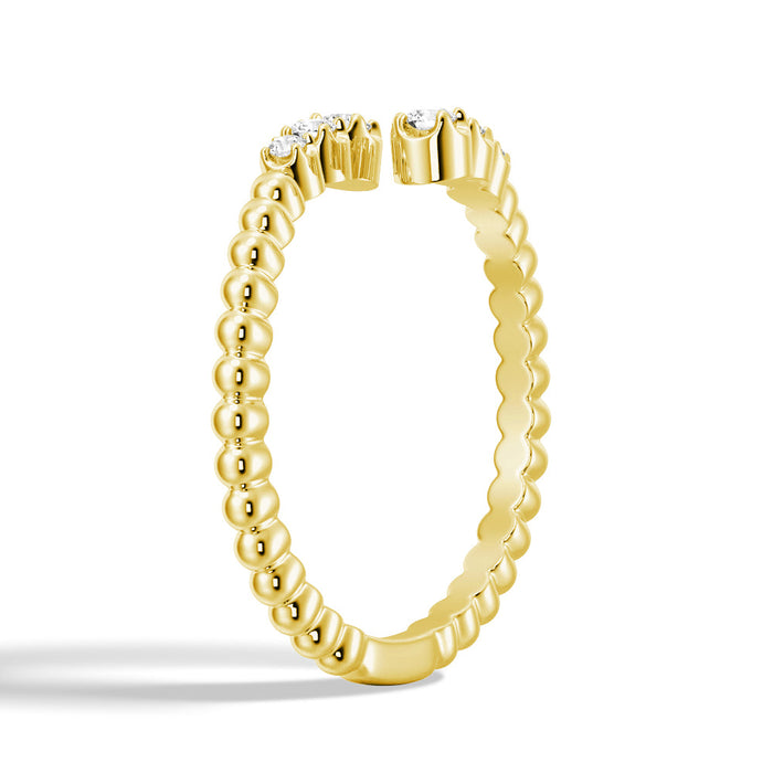 Round Cut Moissanite Diamond Wedding Band Sterling Silver Ring