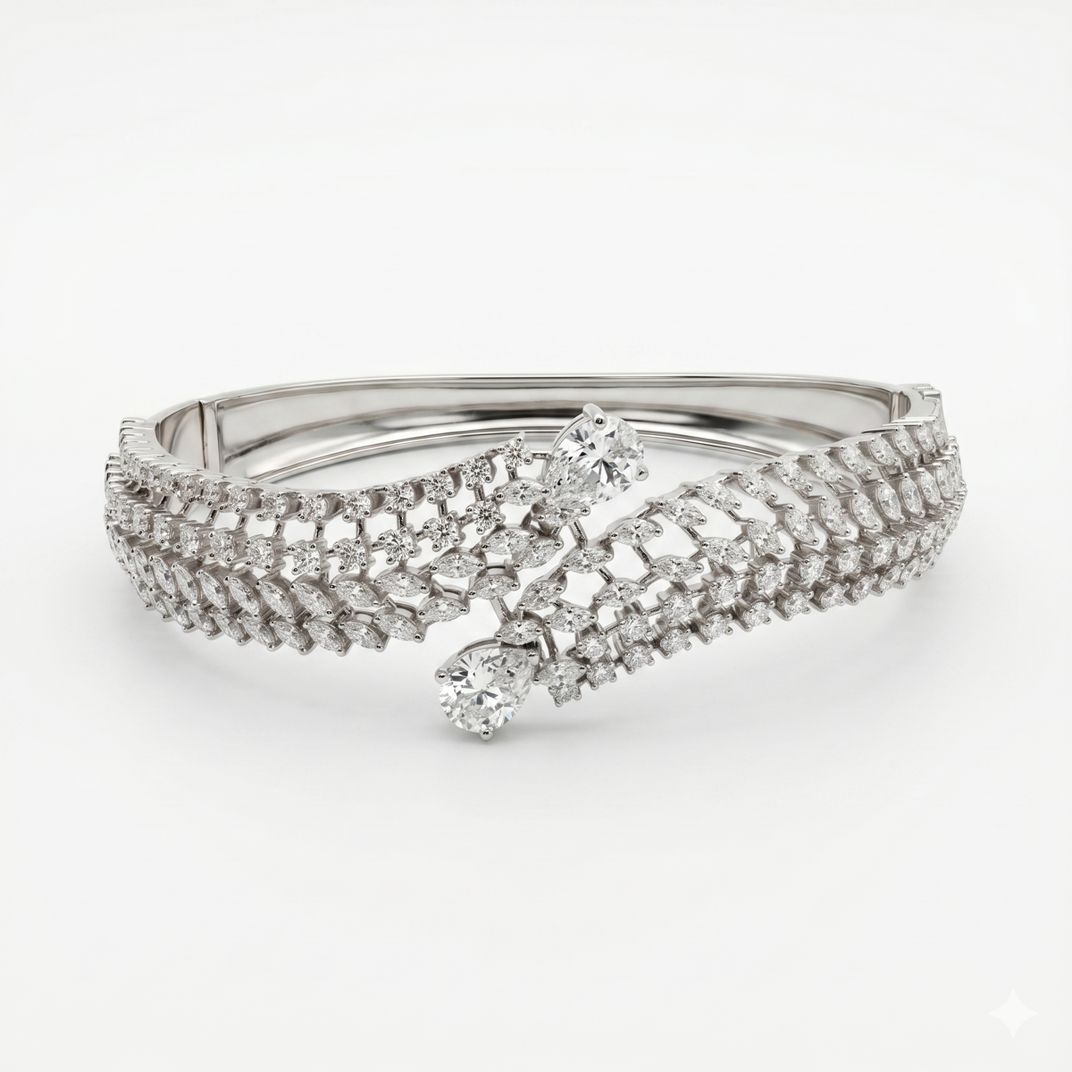 Classic Elegance Moissanite Diamond Fashion 14k Gold Bracelet