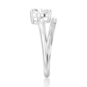 Heart Cut Moissanite Diamond Solitaire 14K Gold Ring