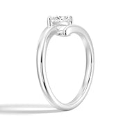 Pear Cut Moissanite Diamond East-West 14K Gold Ring