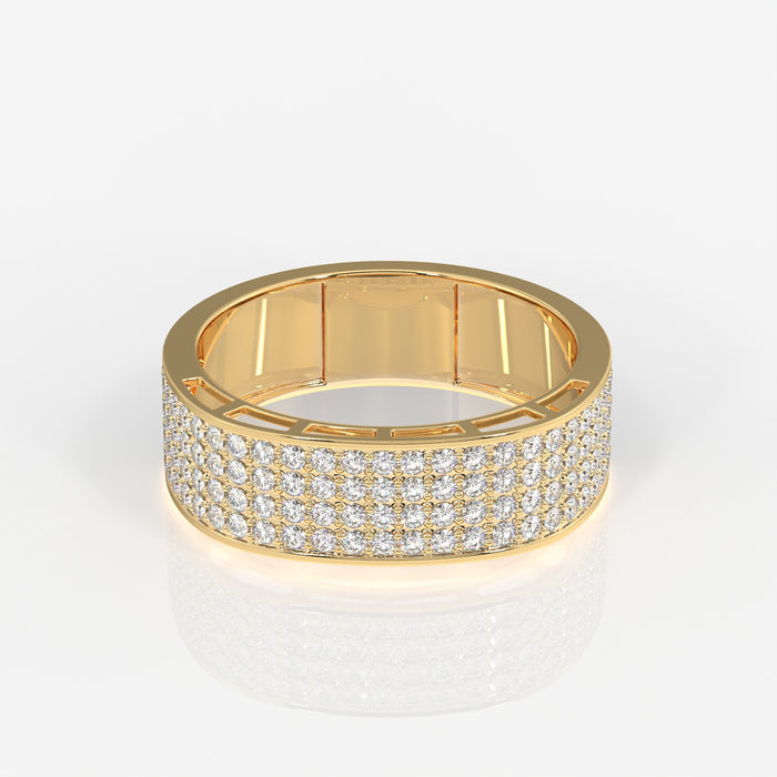 Bold Majesty Lab Grown Diamond Men's 14K Yellow Gold Ring