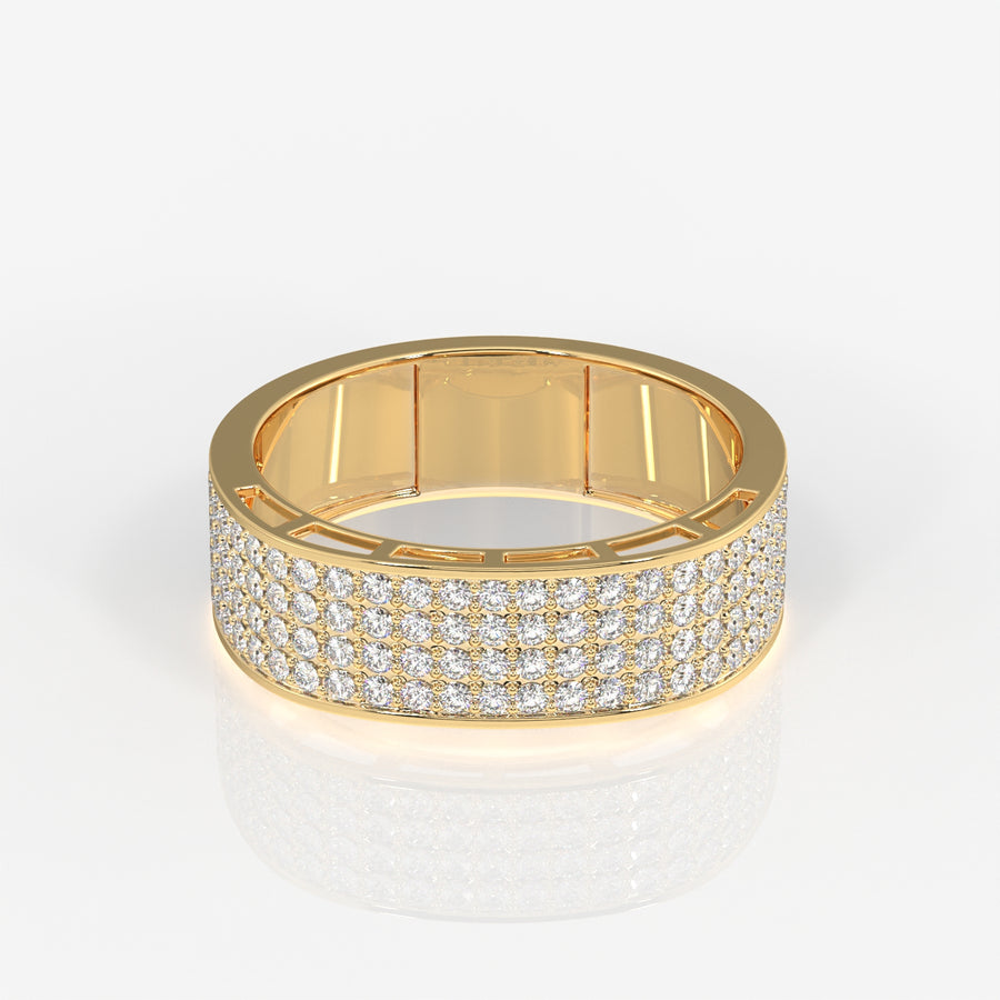 Bold Majesty Lab Grown Diamond Men's 14K Yellow Gold Ring