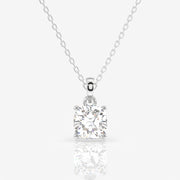 Buy Caratbazaar Cushion Cut Lab Grown Diamond Solitaire 14k Gold Pendant