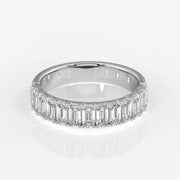 Buy Caratbazaar Emerald Cut Lab Grown Diamond Wedding 18k Gold Band Ring