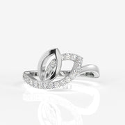 Buy Caratbazaar Floral Grace Lab Grown Diamond 14k Gold Ring