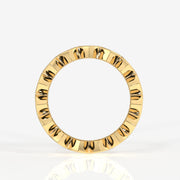 Buy Caratbazaar Heart Cut Moissanite Diamond Eternity Band 18K Gold Ring