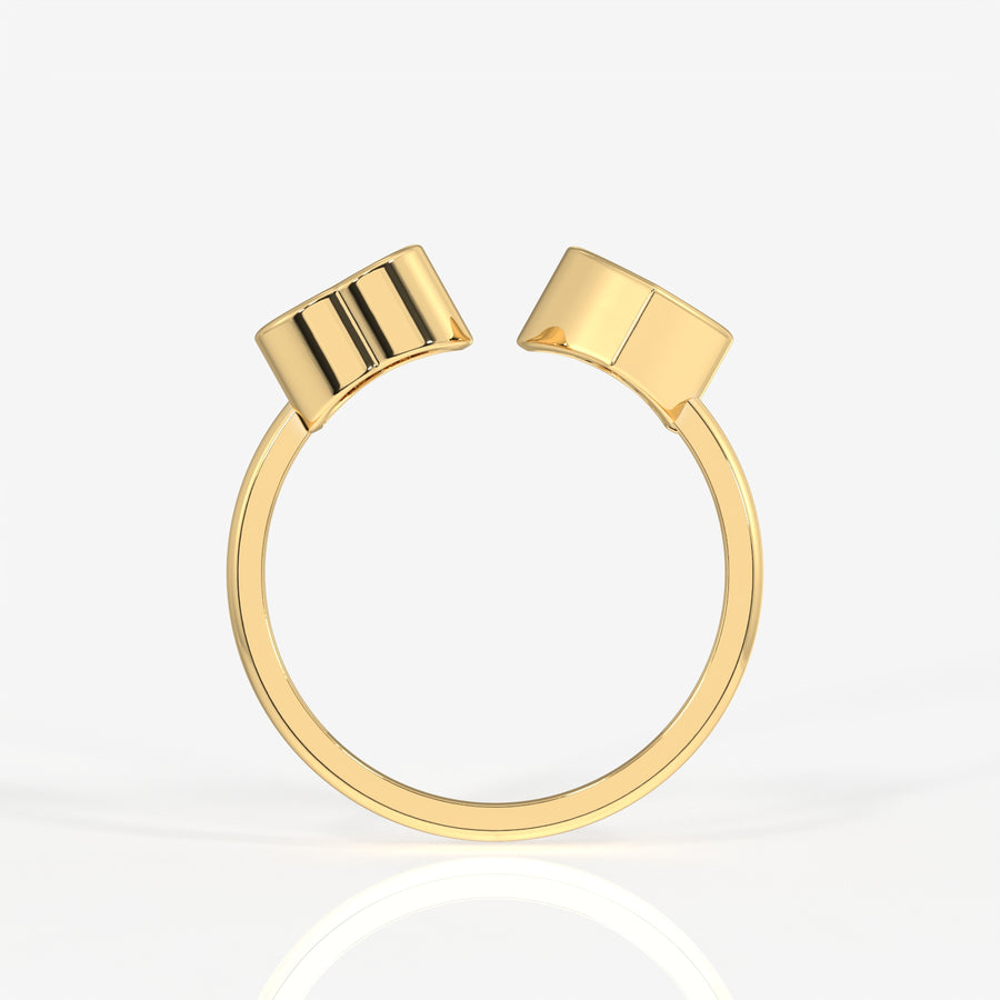 Buy Caratbazaar Heart Cut Moissanite Diamond Toi Moi 18K Gold Ring