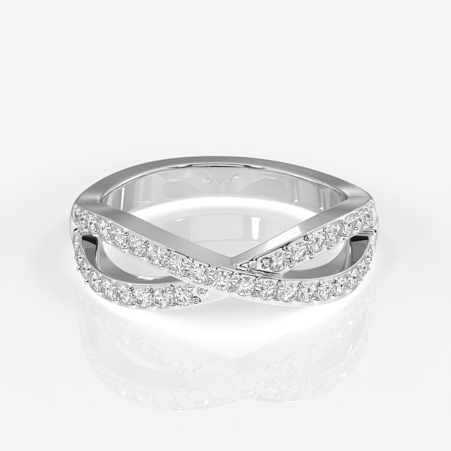 Buy Caratbazaar Infinity Grace Lab Grown Diamond 18k Gold Band