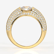 Buy Caratbazaar Lab Grown Diamond, Luxe Accents Men's 14k Gold Ring