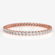 Buy Cartbazaar Marquise Cut Lab Grown Diamond 14K Gold Bangle