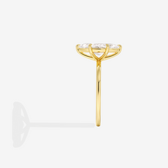Buy Caratbazaar Marquise Cut Lab Grown Diamond Solitaire Engagement 14k Gold Ring