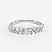 Buy Caratbazaar Marquise Cut Lab Grown Diamond Wedding Band 14k Gold Ring