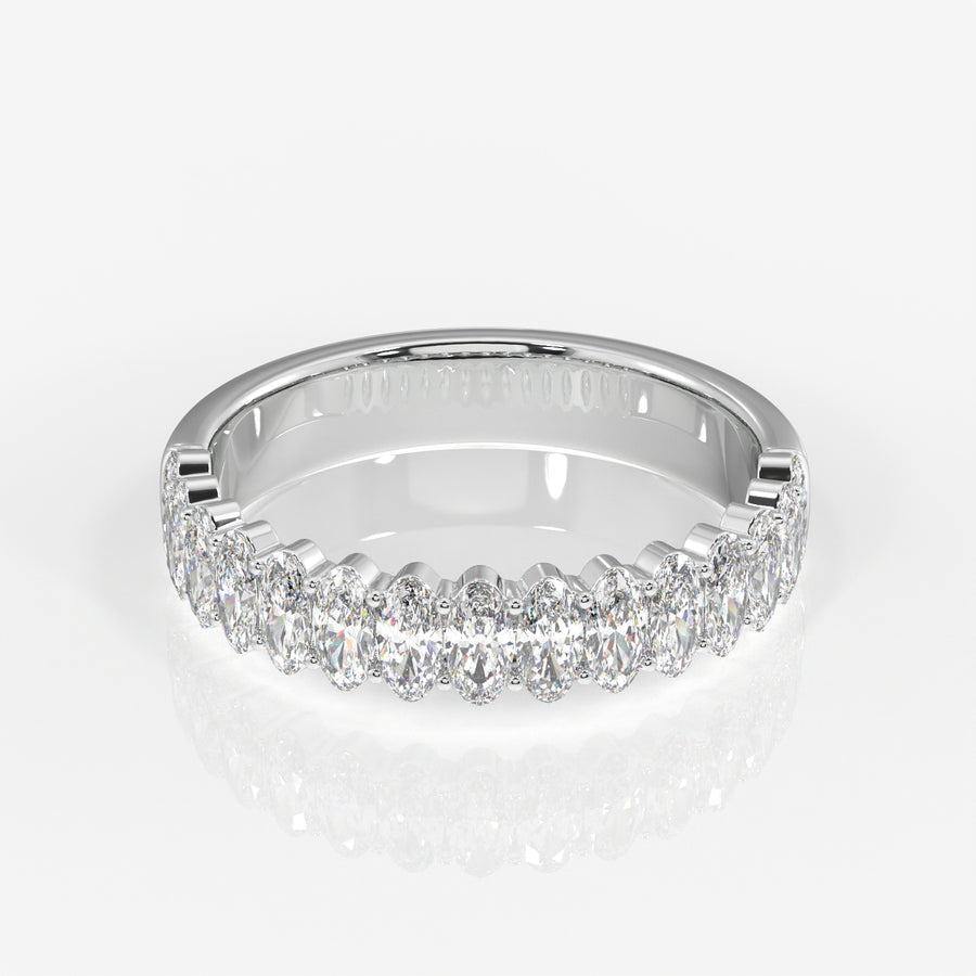 Buy Caratbazaar Oval Cut Lab Grown Diamond Wedding 14k Gold Band Ring