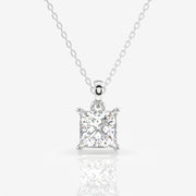 Buy Caratbazaar Princess Cut Lab Grown Diamond Solitaire 14k Gold Pendant