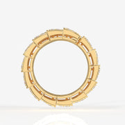 Buy Caratbazaar Round Cut Lab Grown Diamond Eternity 14K Gold Band Ring
