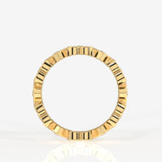 Buy Caratbazaar Round Cut Lab Grown Diamond Heart Eternity 18k Gold Band Ring