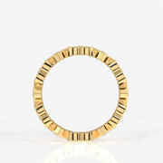 Buy Caratbazaar Round Cut Lab Grown Diamond Heart Eternity 18k Gold Band Ring