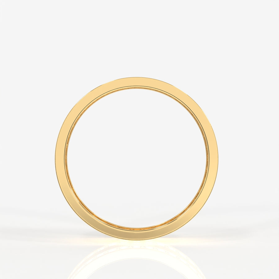 Buy Caratbazaar Round Cut Lab Grown Diamond Men's 14k Gold Band Ring
