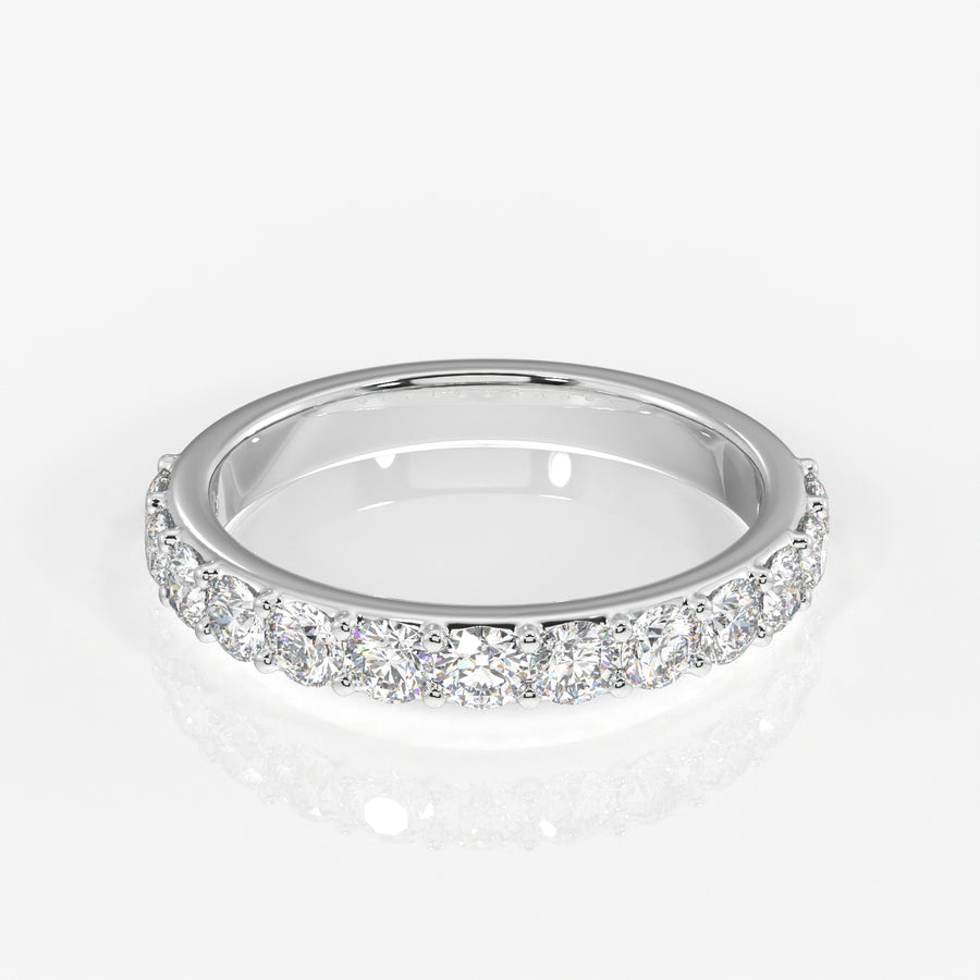 Buy Caratbazaar Round Cut Lab Grown Diamond Wedding 14k Gold Band Ring