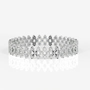 Buy Caratbazaar Round Cut Moissanite Diamond 18K Gold Bangle