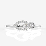 Buy Caratbazaar Teardrop Glow Lab Grown Diamond 18k Gold Ring