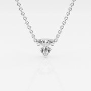 Buy Caratbazaar Trillion Cut Lab Grown Diamond Solitaire 14k Gold Pendant