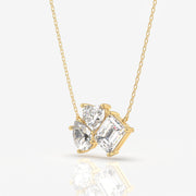 Buy Cluster Trio Lab Grown Diamond Fashion 14k Gold Pendant