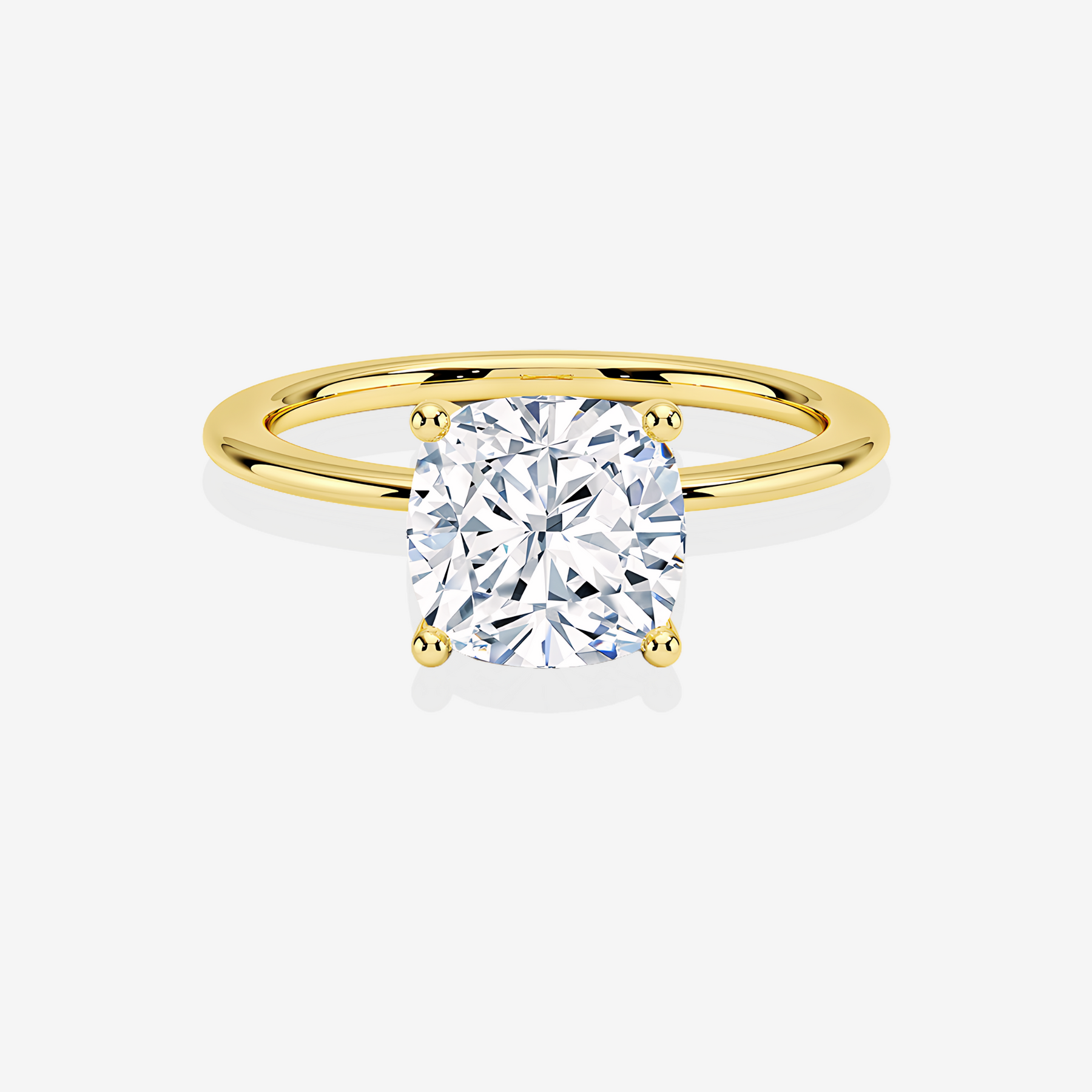 Buy Cushion Cut Lab Grown Diamond Provence Solitaire Engagement 14k Gold Ring