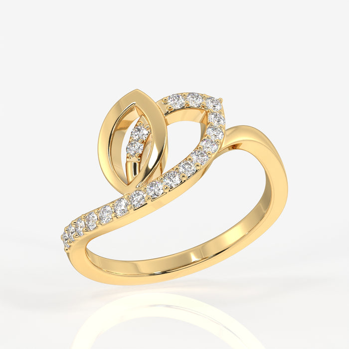 Buy Floral Grace Lab Grown Diamond 14k Gold Ring