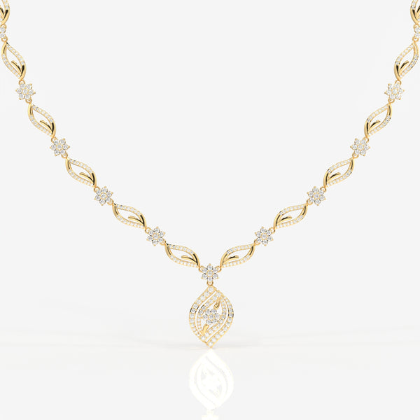 Buy Florence Lab Grown Diamond Bridal 14k Gold Necklace