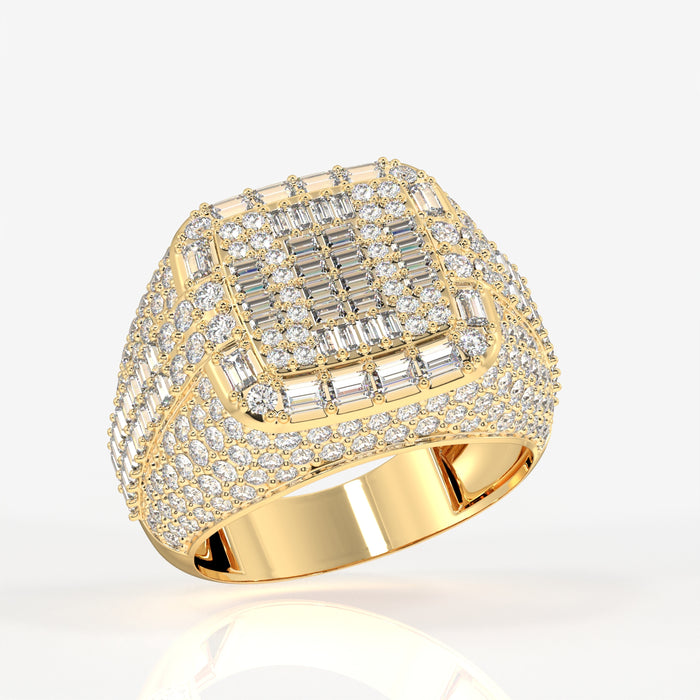 Buy Grand Emperor Lab Grown Diamond Men's 14K Yellow Gold Ring
