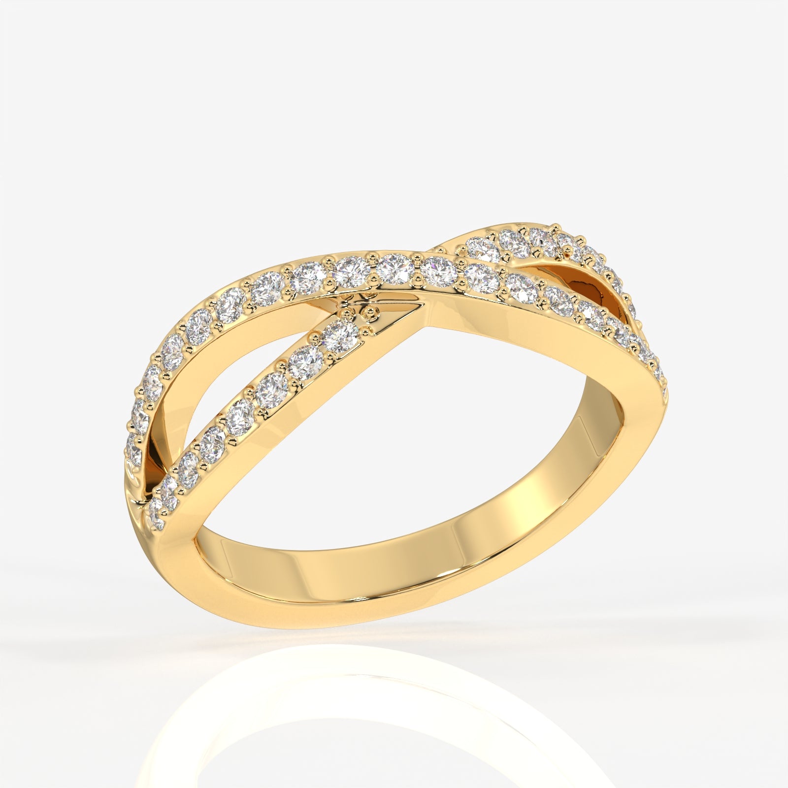 Buy Infinity Grace Lab Grown Diamond 18k Gold Band