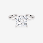 Buy Premium Princess Cut Lab Grown Diamond Provence Solitaire Engagement 14K Gold Ring