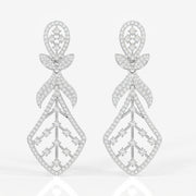 Buy Premium Celestial Bow Moissanite Danglers 14k Gold Earrings
