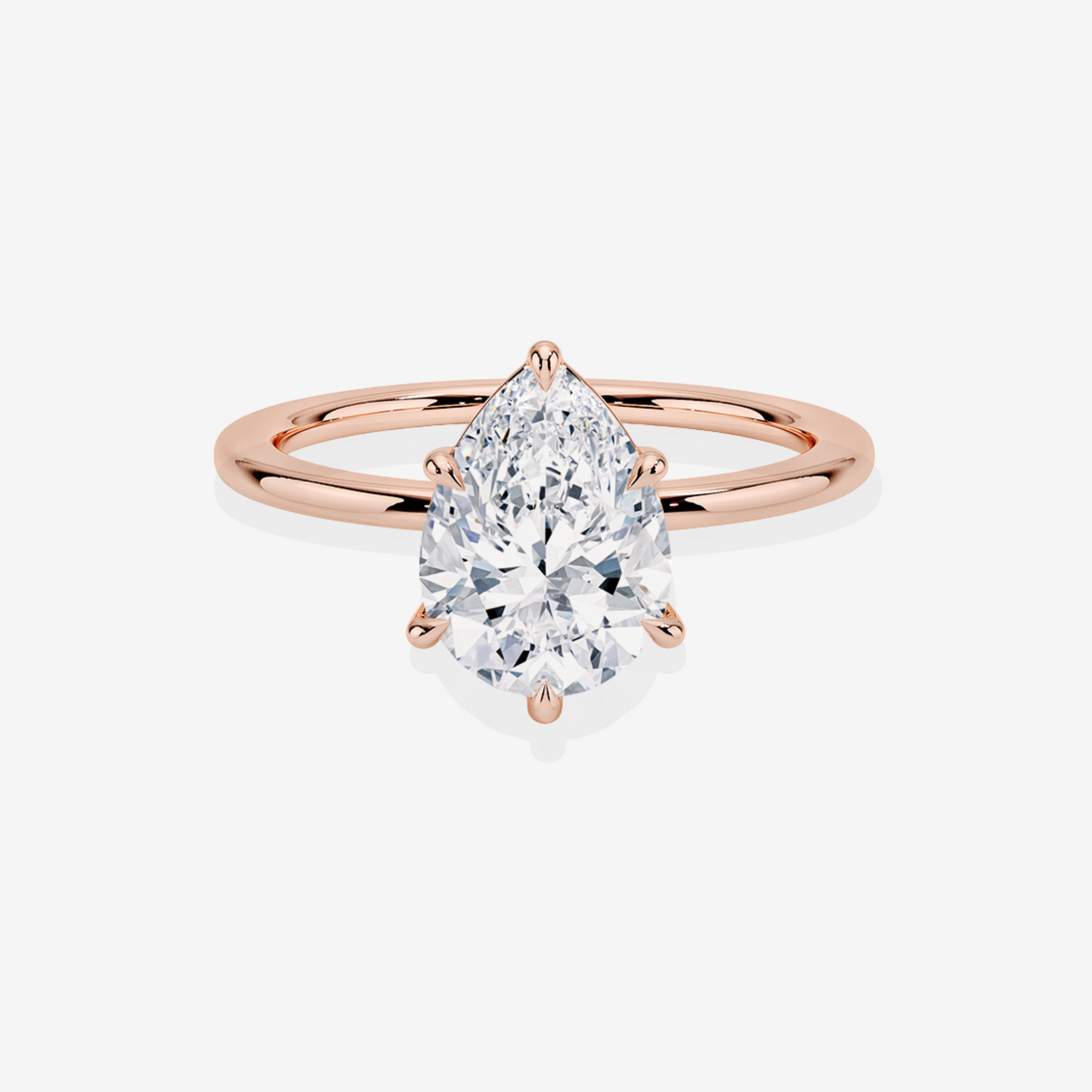 Buy Premium Solitaire Engagement 14k Gold Ring