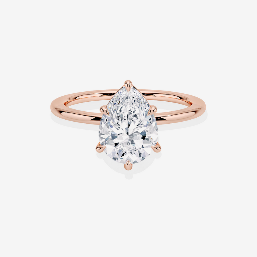 Buy Premium Solitaire Engagement 14k Gold Ring