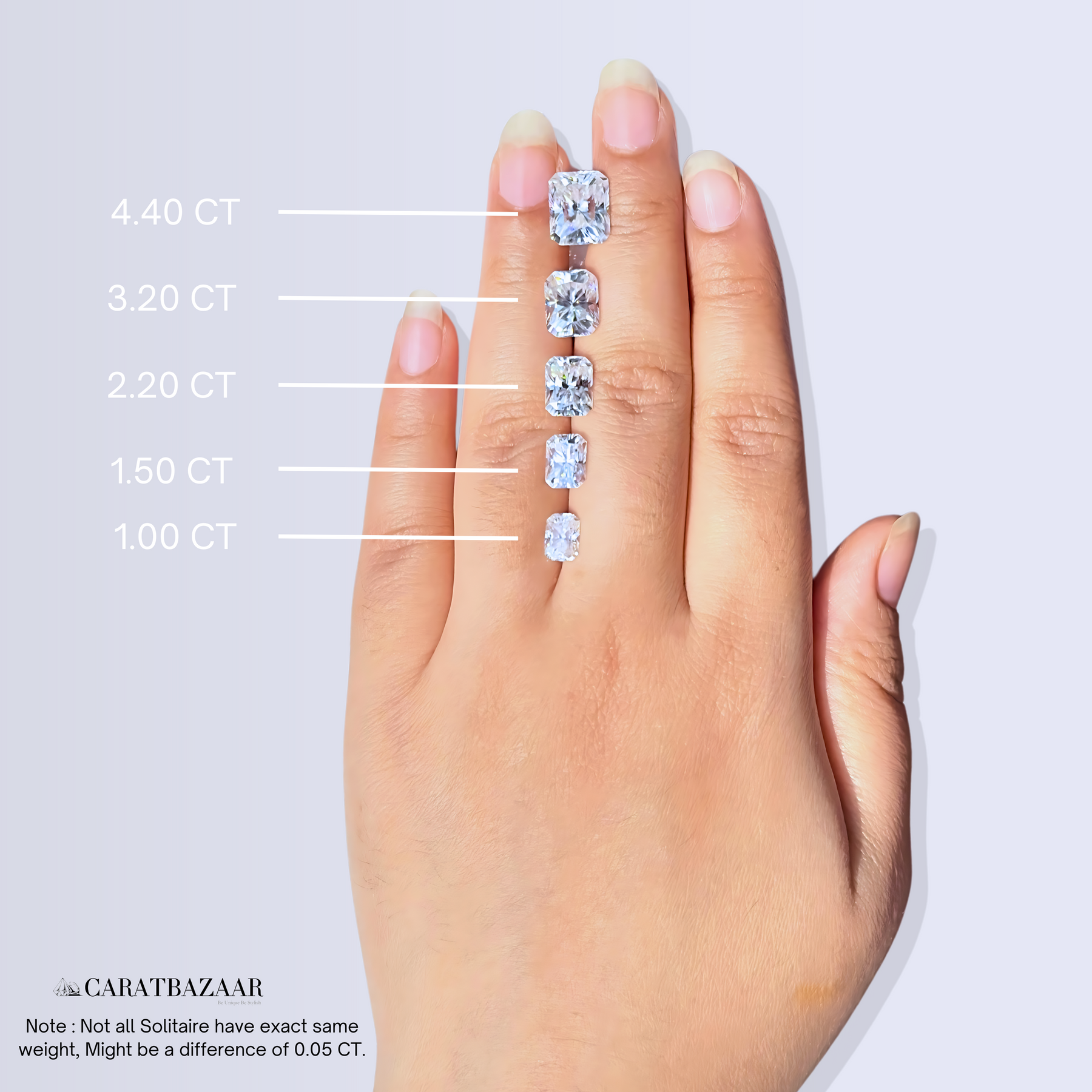 Buy Radiant Cut Lab Grown Diamond Solitaire 14k Gold Pendant