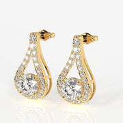 Buy Twilight Sparkle Lab Grown Drop 14k Gold Earrings