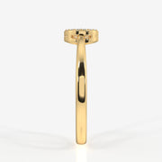 Caratbazaar Ethereal Glow Lab Grown Diamond 18k Gold Ring