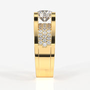 Caratbazaar Lab Grown Diamond, Bruce Men's 14k Gold Ring