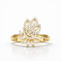 Women's Moissanite Diamond Daily Wear Sterling Silver Ring