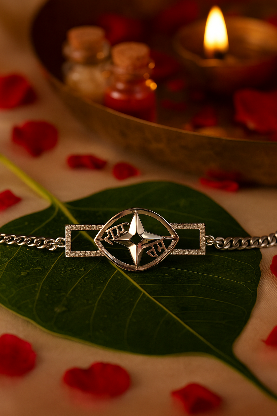 Ramojwala Sterling Silver Men's Bracelet