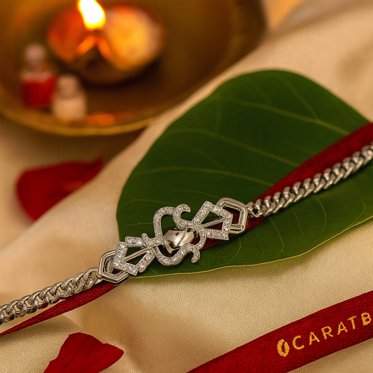 Aarvaya Sterling Silver Rakhi
