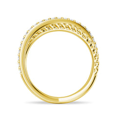 Round Cut Moissanite Diamond Wedding Band Sterling Silver Ring